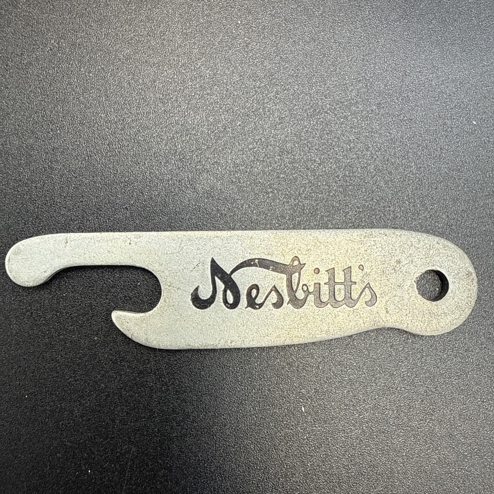 Vintage NESBITT'S Glass BOTTLE Cap OPENER 1930S Pop Soda Beer